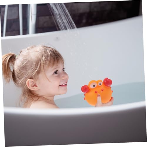 TOGEVAL 6 Stück Teiliges Badespielzeug aus Robustem Sicherem Material Schwimmende Meerestiere Cartoon Design Geeignet für Kleinkinder Fördert Spielerisches Wassererlebnis und Badefreude von TOGEVAL