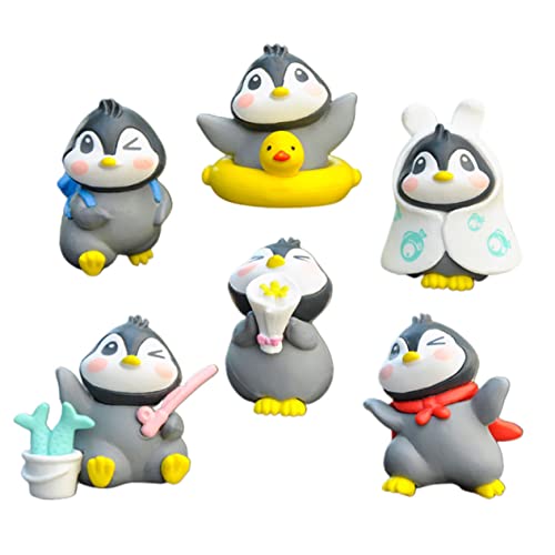 TOGEVAL 6 Stück Teiliges Miniatur Pinguin Niedliche Micro Dekoration für Kinderzimmer Vielseitige Tischdeko und Puppenhaus Zubehör als Fotorequisite und Miniaturgarten Ornament TOGEVAL 6 Stück Teiliges Miniatur Pinguin Niedliche Micro Dekoration für Kinderzimmer Vielseitige Tischdeko und Puppenhaus Zubehör als Fotorequisite und Miniaturgarten Ornament von TOGEVAL