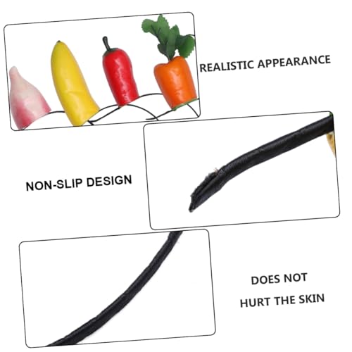 TOGEVAL 6 Stück Teiliges Party haarband mit Lustigem Karotten design Kreative Performance kopfbedeckung für Erwachsene Rutschfeste Leichte Headwear für Cosplay und Festliche Anlässe von TOGEVAL
