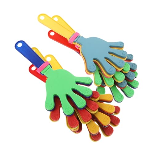 TOGEVAL 8 Stück Teiliges Bunte Plastik handklatscher Lärmmacher für Partys Sportveranstaltungen Sicher Leichte Handklatsche für Geburtstagsfeiern und Teamjubel TOGEVAL 8 Stück Teiliges Bunte Plastik handklatscher Lärmmacher für Partys Sportveranstaltungen Sicher Leichte Handklatsche für Geburtstagsfeiern und Teamjubel von TOGEVAL