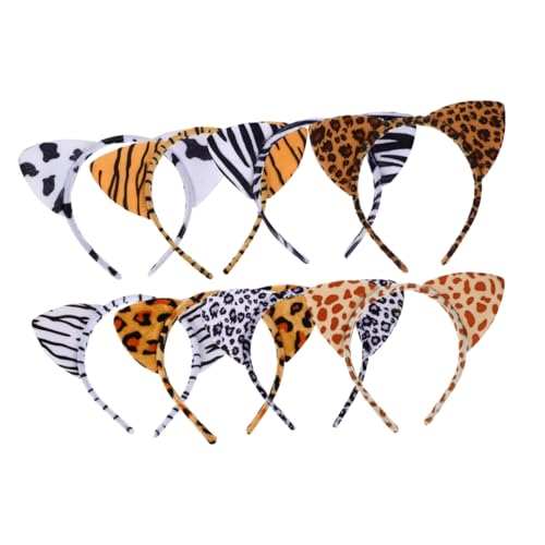 TOGEVAL 8Stücke Leoparden Haarreif Cosplay Kopfschmuck für Halloween Karneval und Kostümpartys Tierhaarreifen Verschiedenen Designs für Erwachsene TOGEVAL 8Stücke Leoparden Haarreif Cosplay Kopfschmuck für Halloween Karneval und Kostümpartys Tierhaarreifen Verschiedenen Designs für Erwachsene von TOGEVAL
