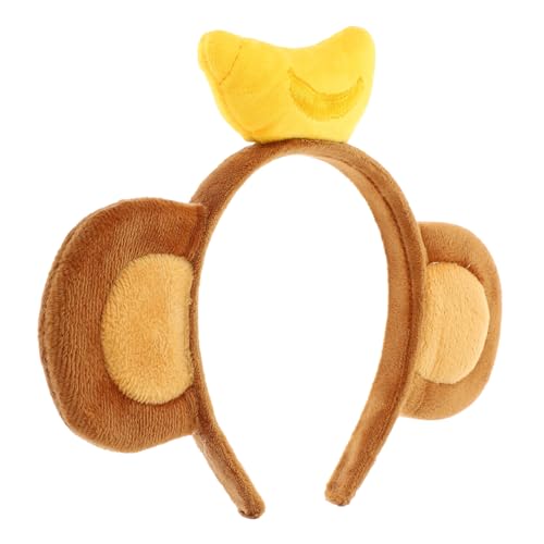 TOGEVAL Affengesicht Stirnband mit Bananen applikation Flauschiges Tier ohren Haarband für Cosplay und Kostümpartys Niedliches Mädchen zubehör für Verkleidung und Themenfeiern TOGEVAL Affengesicht Stirnband mit Bananen applikation Flauschiges Tier ohren Haarband für Cosplay und Kostümpartys Niedliches Mädchen zubehör für Verkleidung und Themenfeiern von TOGEVAL