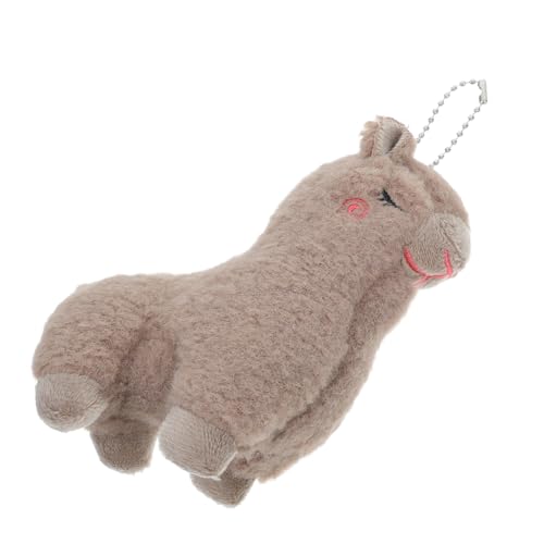 TOGEVAL Alpaka Schlüsselanhänger Kuscheltier Plüsch Niedlicher Anhänger für Rucksack Tasche Jungen Mädchen von TOGEVAL