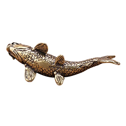 TOGEVAL Antike Kupfer Karpfen Figur Deko für Esstisch und Regal Robuste Feng Shui Dekoration aus Massivem Kupfer Langlebige Handgefertigte und Aquarium Ornament TOGEVAL Antike Kupfer Karpfen Figur Deko für Esstisch und Regal Robuste Feng Shui Dekoration aus Massivem Kupfer Langlebige Handgefertigte und Aquarium Ornament von TOGEVAL