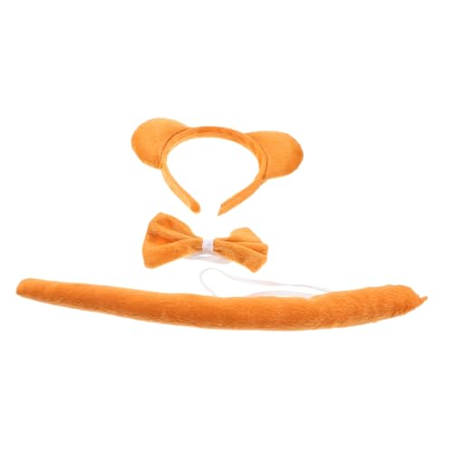 TOGEVAL Bärenohren Stirnband mit Fliege und Tierkostüm Requisiten für Halloween Cosplay Party Erwachsene TOGEVAL Bärenohren Stirnband mit Fliege und Tierkostüm Requisiten für Halloween Cosplay Party Erwachsene von TOGEVAL