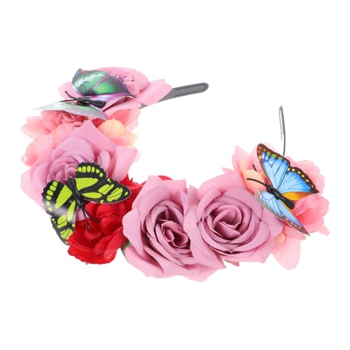 TOGEVAL Butterfly Headband mit Lifelike Blumen Boho Haarreif für Damen Vielseitiges Stoffstirnband für Party Urlaub und Fotoshootings Langlebige Kopfbedeckung mit Schmetterlingsdekor TOGEVAL Butterfly Headband mit Lifelike Blumen Boho Haarreif für Damen Vielseitiges Stoffstirnband für Party Urlaub und Fotoshootings Langlebige Kopfbedeckung mit Schmetterlingsdekor von TOGEVAL