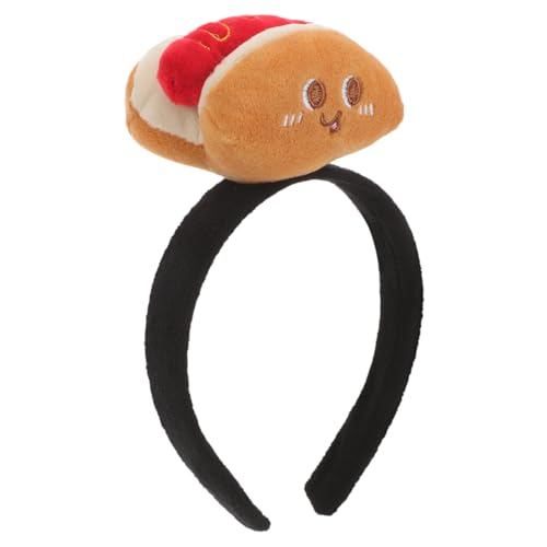 TOGEVAL Cartoon Hot Dog Kopfbedeckung aus Lustiges Stirnband für Damen Halloween Cosplay Party Zubehör Langlebig und Einzigartig für Kostüme TOGEVAL Cartoon Hot Dog Kopfbedeckung aus Lustiges Stirnband für Damen Halloween Cosplay Party Zubehör Langlebig und Einzigartig für Kostüme von TOGEVAL