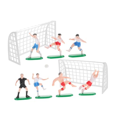 TOGEVAL Fußball Mini figuren Lebensechte Fußballspieler Amp Tor Detaillierte Mini fußballfeld Dekoration Fußball Cupcake Toppers für Geburtstagsfeier Jungen TOGEVAL Fußball Mini figuren Lebensechte Fußballspieler Amp Tor Detaillierte Mini fußballfeld Dekoration Fußball Cupcake Toppers für Geburtstagsfeier Jungen von TOGEVAL