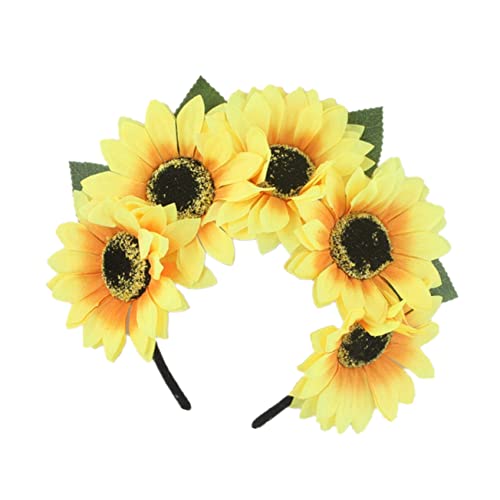 TOGEVAL Gelber Sonnenblumen Haarreifen Simuliertes Stirnband für Urlaub Fotografie Partys Elastisches Kopfschmuck Accessoire für Karneval und Festivals TOGEVAL Gelber Sonnenblumen Haarreifen Simuliertes Stirnband für Urlaub Fotografie Partys Elastisches Kopfschmuck Accessoire für Karneval und Festivals von TOGEVAL