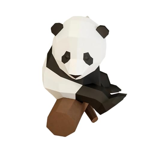 TOGEVAL Geometrisches Origami Panda Papiermodell Handgeformte Dekoration Ornament aus Hochwertigem Material Einfach Zusammenzubauen Sitzender Panda als Stilvolle DIY Wand und TOGEVAL Geometrisches Origami Panda Papiermodell Handgeformte Dekoration Ornament aus Hochwertigem Material Einfach Zusammenzubauen Sitzender Panda als Stilvolle DIY Wand und von TOGEVAL
