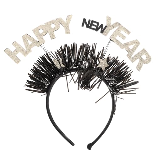TOGEVAL Glitzernder Neujahrs Haarreif für Damen und Festlicher Kopfschmuck Langlebig und Modisch Geeignet für Silvester und Partyanlässe Einseitig Tragbar als Stilvolles Accessoire von TOGEVAL