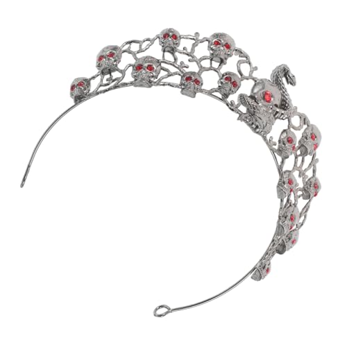TOGEVAL Gothic Halloween Tiara mit Totenkopf Leichter Retro-Haarschmuck für Damen Prom Headdress Auffälliges Stirnband für Partys und Kostümveranstaltungen TOGEVAL Gothic Halloween Tiara mit Totenkopf Leichter Retro-Haarschmuck für Damen Prom Headdress Auffälliges Stirnband für Partys und Kostümveranstaltungen von TOGEVAL
