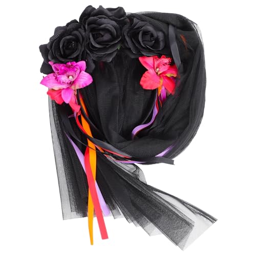 TOGEVAL Gruseliges Halloween Haarband für Cosplay und Mottopartys Schwarzes und Rotes Stirnband aus Strapazierfähigem Material Vielseitiges Kopf Accessoire für Damen und Erwachsene TOGEVAL Gruseliges Halloween Haarband für Cosplay und Mottopartys Schwarzes und Rotes Stirnband aus Strapazierfähigem Material Vielseitiges Kopf Accessoire für Damen und Erwachsene von TOGEVAL