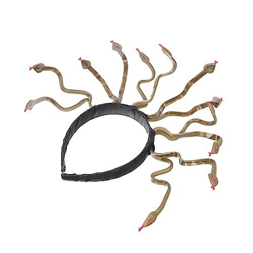TOGEVAL Halloween Cosplay Kopfband Schlangendesign Damen Kostüm Kopfschmuck Komfortables Langlebiges Accessoire für Fasching Karneval und Bühnenauftritte TOGEVAL Halloween Cosplay Kopfband Schlangendesign Damen Kostüm Kopfschmuck Komfortables Langlebiges Accessoire für Fasching Karneval und Bühnenauftritte von TOGEVAL