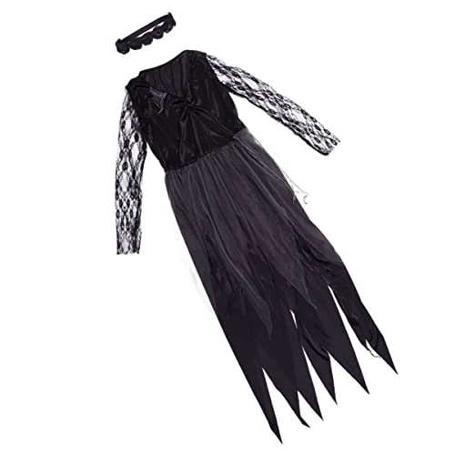 TOGEVAL Halloween Geisterbraut Kostü Für Damen Gruseliges Vampir Kleid Mit Tüll Und Langen Ärmeln Ideal Für Karneval Horror Events Und Kostümpartys Größe TOGEVAL Halloween Geisterbraut Kostü Für Damen Gruseliges Vampir Kleid Mit Tüll Und Langen Ärmeln Ideal Für Karneval Horror Events Und Kostümpartys Größe von TOGEVAL