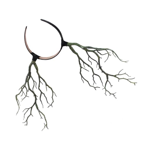 TOGEVAL Halloween Haarreif Gruseliges Hexen Design Stilvolles Cosplay Zubehör Party Haarschmuck mit Realistischen Auffälliges Diadem für Damen Karneval und Fasching von TOGEVAL