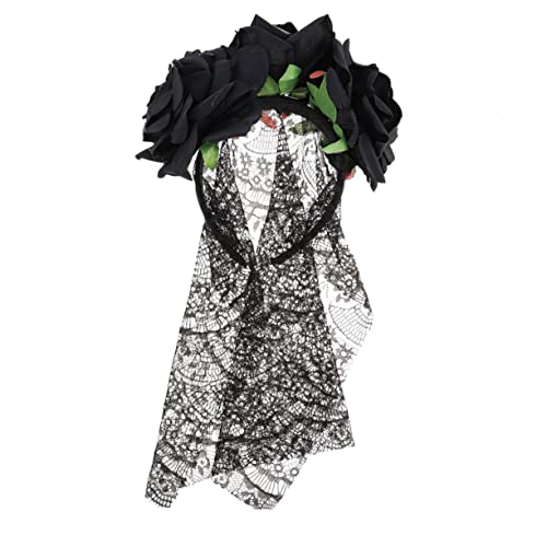 TOGEVAL Halloween Haarschmuck Haarreif mit Großer Schwarzer Spitze Eleganter Blütenkopfband für Party Kostüm Langlebig und Leicht Geeignet für Halloween Maskerade und Tanzveranstaltungen TOGEVAL Halloween Haarschmuck Haarreif mit Großer Schwarzer Spitze Eleganter Blütenkopfband für Party Kostüm Langlebig und Leicht Geeignet für Halloween Maskerade und Tanzveranstaltungen von TOGEVAL