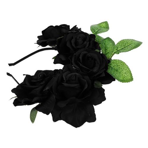 TOGEVAL Halloween Haarschmuck Rosen Stirnband mit Kunstvollen Simulation Blüten Eleganter Kopfschmuck für Damen Mädchen Bequemes Halloween Party Accessoire für Kostüm und Fotosession TOGEVAL Halloween Haarschmuck Rosen Stirnband mit Kunstvollen Simulation Blüten Eleganter Kopfschmuck für Damen Mädchen Bequemes Halloween Party Accessoire für Kostüm und Fotosession von TOGEVAL