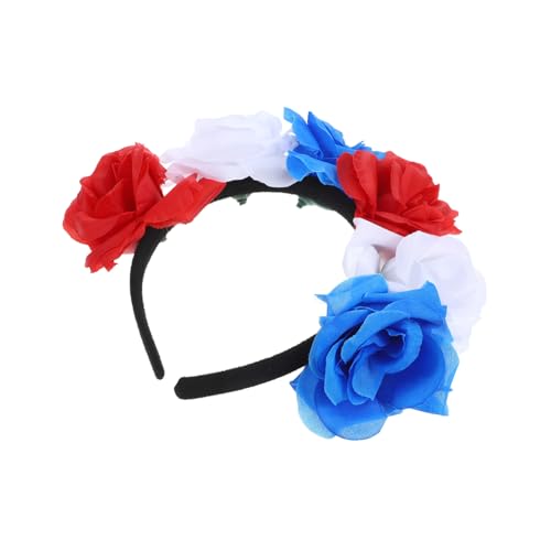 TOGEVAL Halloween Rosen Blumen Stirnband Leichtes Party Haaraccessoire mit Künstlichen Blüten in Hellblau Rot für Festliche Kostüm und Rollenspiel TOGEVAL Halloween Rosen Blumen Stirnband Leichtes Party Haaraccessoire mit Künstlichen Blüten in Hellblau Rot für Festliche Kostüm und Rollenspiel von TOGEVAL