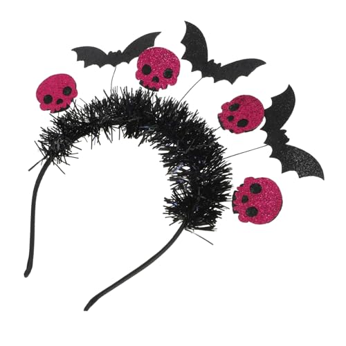 TOGEVAL Halloween Skull Headband mit Einzigartigem Schädel Design Komfortabel und Stabil für Erwachsene für Halloween Day Of The Dead und Kostümpartys Vielseitiges Party Accessoire von TOGEVAL