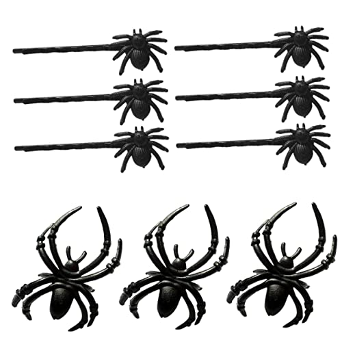 TOGEVAL Halloween Teiliges Künstliche Schwarze Spinnen Haarklammern und Ringe Große Realistische Deko Langlebig und Stabil für Halloween Party Kostüm und Mottoparty Accessoires TOGEVAL Halloween Teiliges Künstliche Schwarze Spinnen Haarklammern und Ringe Große Realistische Deko Langlebig und Stabil für Halloween Party Kostüm und Mottoparty Accessoires von TOGEVAL
