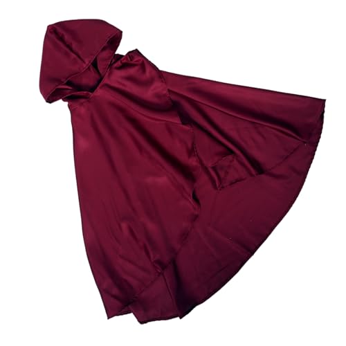 TOGEVAL Kapuzenschal Dramatischer Kordelzug Roter Umhang Kapuze Cosplay-zubehör für Halloween TOGEVAL Kapuzenschal Dramatischer Kordelzug Roter Umhang Kapuze Cosplay-zubehör für Halloween von TOGEVAL
