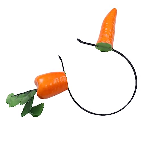 TOGEVAL Karotten Haarreifen Für Erwachsene Lustiger Party Haarreifen Als Kopfschmuck Dekorativer Haar Hoop Für Einzigartige Karotten Party Accessoires von TOGEVAL