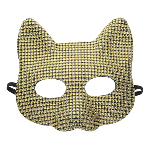 TOGEVAL Katze Gesichtsmaske Fuchsmaske Für Frauen Halloween-masken Für Erwachsene Frauen Maskerade Masken Partymasken Für Erwachsene Maskerade Masken-cosplay Halloween-maske Plastik Golden TOGEVAL Katze Gesichtsmaske Fuchsmaske Für Frauen Halloween-masken Für Erwachsene Frauen Maskerade Masken Partymasken Für Erwachsene Maskerade Masken-cosplay Halloween-maske Plastik Golden von TOGEVAL