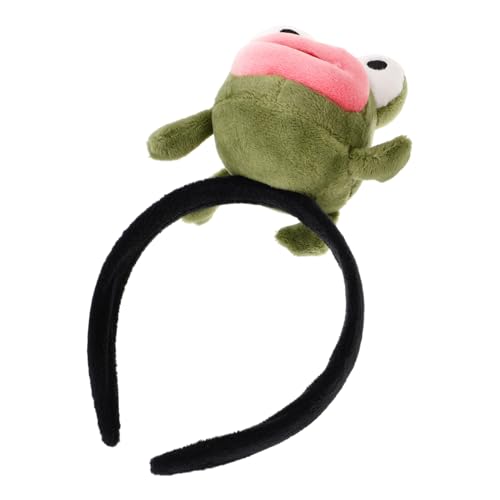 TOGEVAL Kawaii Frosch Stirnband Lustiges Cosplay Haarband für Partys Hochzeiten und Festivals Weiches Material Komfortabel und Rutschfest Perfektes Accessoire für Kreative Looks von TOGEVAL