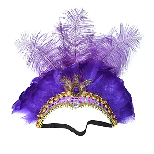 TOGEVAL Kopfschmuck Handgefertigt Pailletten Haarschmuck Damen Karneval Party Cosplay Stirnband Einheitsgröße TOGEVAL Kopfschmuck Handgefertigt Pailletten Haarschmuck Damen Karneval Party Cosplay Stirnband Einheitsgröße von TOGEVAL