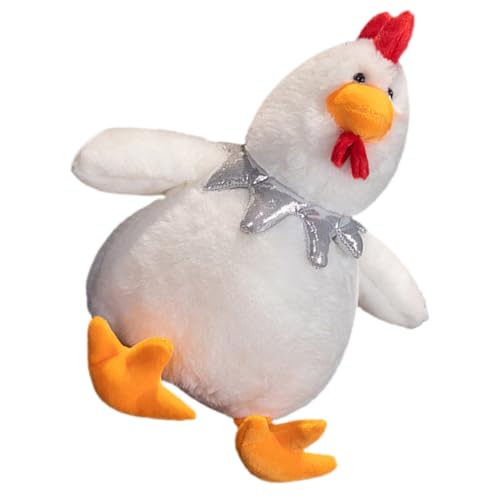 TOGEVAL Kuscheliges Niedliches Plüschtier Huhn mit Weichem Material Stabiler Verarbeitung als Schlafbegleiter für Erwachsene Perfektes für Zuhause und Unterwegs von TOGEVAL