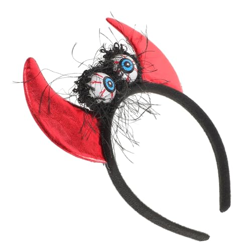 TOGEVAL Leuchtendes Halloween Haarreif Cosplay Stirnband mit Einzigartigem Augapfel Design Auffälliges Party Accessoire für Karneval Maskerade und Kostümveranstaltungen für Halloween Fans von TOGEVAL