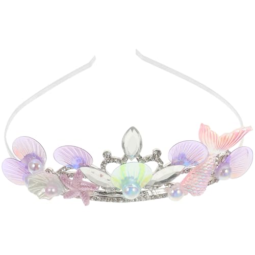 TOGEVAL Mädchen Stirnband aus Metall Strass Tiara Haar Accessoire für Partys Langlebig und Kindgerecht für Prinzessinnen und Unvergessliche von TOGEVAL
