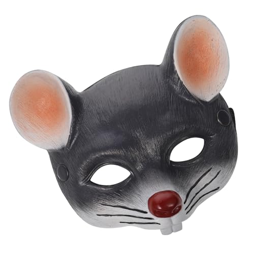 TOGEVAL Mäuse Maske Halloween Karneval Party Maske Erwachsene PU Schaumstoff Maskerade Fasching Kostüm Zubehör von TOGEVAL