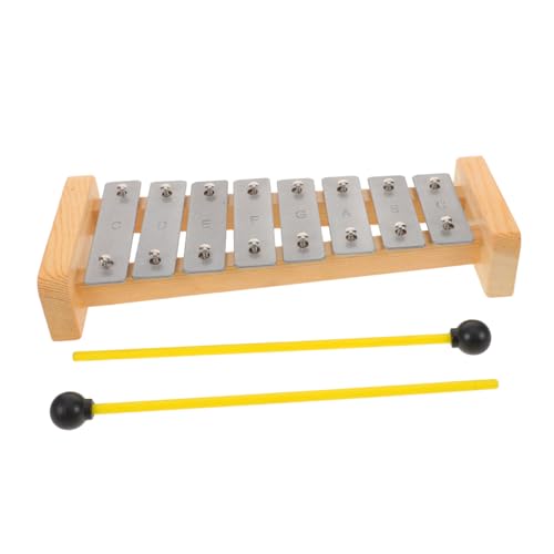 TOGEVAL Montessori Xylophon Töne Aluminium Glockenspiel für Junge Mädchen und Leichter Percussion-orff-Instrument Klarer Klang für Musiklernen Gruppenaktivitäten Inklusive Schlägeln von TOGEVAL