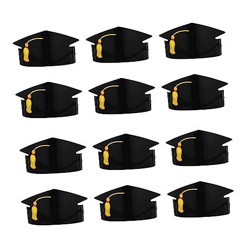 TOGEVAL Ornamente Papier 36 Stk Doktorhut-requisiten Aus Papier Grad Abschlusshut Für Erwachsene Abschlussfeier-hut Zubehör Für Die Abschlussfeier Grad Zeremonie Papierhüte Grad Hüte Aus Papier Black TOGEVAL Ornamente Papier 36 Stk Doktorhut-requisiten Aus Papier Grad Abschlusshut Für Erwachsene Abschlussfeier-hut Zubehör Für Die Abschlussfeier Grad Zeremonie Papierhüte Grad Hüte Aus Papier Black von TOGEVAL