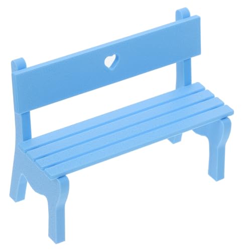 TOGEVAL Parkstuhl Modell Puppenhaus-miniaturbank Mini-bankverzierung Möbelmodell Mini-puppenhausmöbel Mini-puppenhausbänke Sandtisch Miniatur Dollhouse Chair Mini-Strand Bankfigur Blau Pla TOGEVAL Parkstuhl Modell Puppenhaus-miniaturbank Mini-bankverzierung Möbelmodell Mini-puppenhausmöbel Mini-puppenhausbänke Sandtisch Miniatur Dollhouse Chair Mini-Strand Bankfigur Blau Pla von TOGEVAL