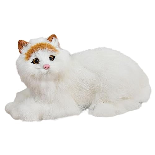 TOGEVAL Plüsch Katzenfigur Realistische Ausgestopfte Dekoratives Plüsch Ornament für Geburtstagsfeiern und Weihnachtsdekoration Zufällige Farben TOGEVAL Plüsch Katzenfigur Realistische Ausgestopfte Dekoratives Plüsch Ornament für Geburtstagsfeiern und Weihnachtsdekoration Zufällige Farben von TOGEVAL