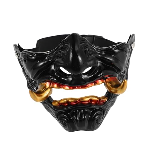 TOGEVAL Prajna Maske Drama-Tush-Maske Ninja-Kostüm-Requisiten Harz Schwarz TOGEVAL Prajna Maske Drama-Tush-Maske Ninja-Kostüm-Requisiten Harz Schwarz von TOGEVAL
