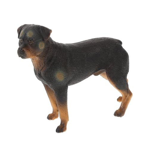 TOGEVAL Realistisches Kunststoff Hundemodell Kleine Dekoratives Hundefigur Detailgetreu Sicher für und Tischdekoration von TOGEVAL