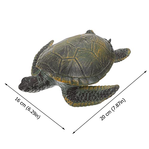 TOGEVAL Realistisches Schildkrötenmodell aus Langlebigem Kunststoff Pädagogisches Tiermodell für Detailgetreue Dekoration für Schreibtisch Büro und Naturgetreue Tierfigur von TOGEVAL