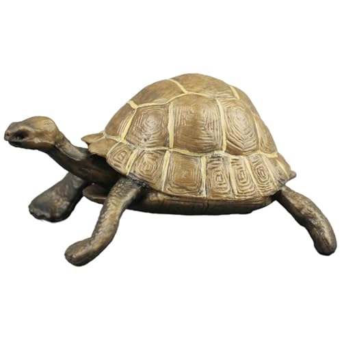 TOGEVAL Realistisches Schildkrötenmodell aus Langlebigem PVC Kunststoff Farbenfrohes Tier Dekospielzeug für Schreibtisch und Detailgetreue Landschaftelemente Pädagogisches von TOGEVAL