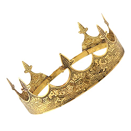 TOGEVAL Retro Erwachsene Krone Einstellbare Goldene für Kostümpartys Theateraufführungen und Rollenspiele Tragbares Eisenkopfstück Geburtstagsfeiern TOGEVAL Retro Erwachsene Krone Einstellbare Goldene für Kostümpartys Theateraufführungen und Rollenspiele Tragbares Eisenkopfstück Geburtstagsfeiern von TOGEVAL