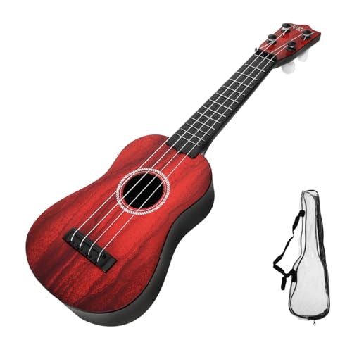 TOGEVAL Saitige Ukulele für Spielzeuggitarre für Frühe Musikausbildung Leicht Stabil und Tragbar für Kleine Musiker Klassisches Holzdesign von TOGEVAL