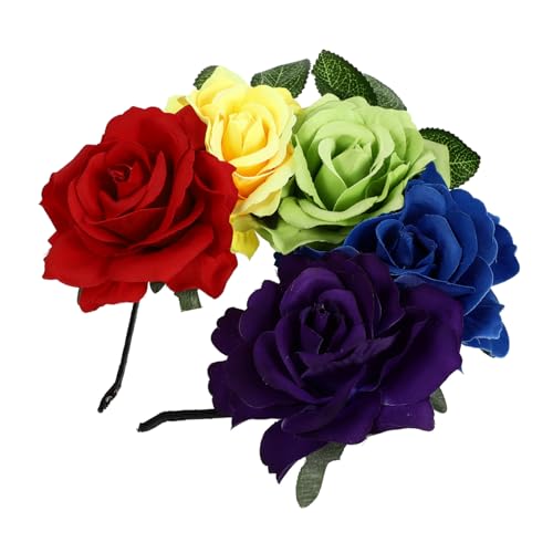 TOGEVAL Simulation Rosen Haarreif Halloween Haarschmuck Damen Langlebig Bequem Mehrzweck Blumen Stirnband für Karneval Kostüm Fest Hochzeit Party TOGEVAL Simulation Rosen Haarreif Halloween Haarschmuck Damen Langlebig Bequem Mehrzweck Blumen Stirnband für Karneval Kostüm Fest Hochzeit Party von TOGEVAL