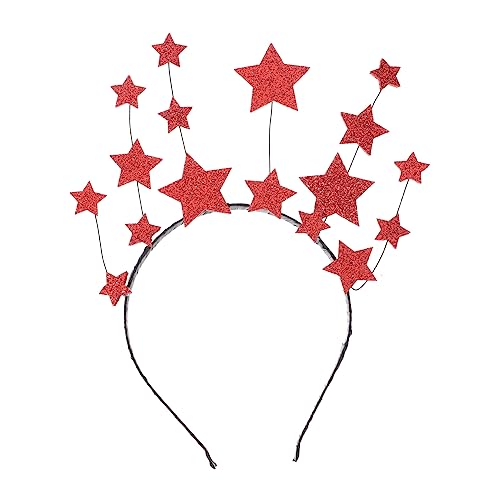 TOGEVAL Stern Haarreif Glitzernd Star Headpiece Komfortabel Verstellbar Damen Party Geburtstag Kostüm Zubehör Festliche Kopfbedeckung von TOGEVAL