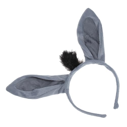 TOGEVAL Stirnband Mit Eselohren Niedliches Tier Haarband Für Partys Und Karneval Kopfschmuck Für Damen Haarreif Lustige Kostümaccessoires Für Besondere Anlässe von TOGEVAL