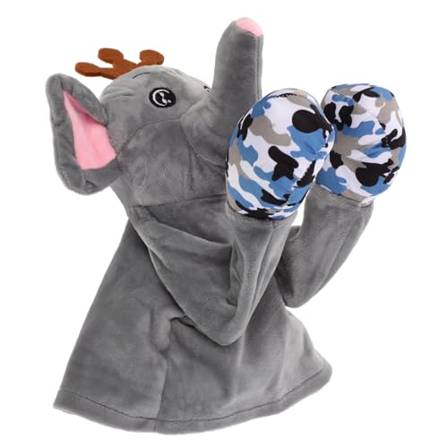 TOGEVAL Tier Handpuppe für Interaktive Box Handpuppe mit Tiergeräuschen Lustiges für Geschichtenerzähler und Aufführungen als Party von TOGEVAL