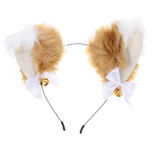 TOGEVAL Tierhaar Mit Glocken Cosplay Stirnband Mit Plüsch Katzen Und Fuchsohren Zubehör Für Partys Und Tiere Weich Und Komfortabel Für Erwachsene TOGEVAL Tierhaar Mit Glocken Cosplay Stirnband Mit Plüsch Katzen Und Fuchsohren Zubehör Für Partys Und Tiere Weich Und Komfortabel Für Erwachsene von TOGEVAL