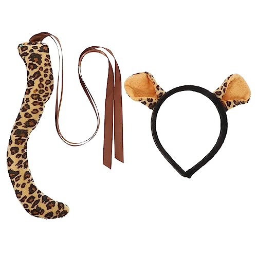 TOGEVAL Tierkostüm-set Mit Leopardenohren Stirnband Und Zum Verkleiden Für Jungen Mädchen Und Erwachsene TOGEVAL Tierkostüm-set Mit Leopardenohren Stirnband Und Zum Verkleiden Für Jungen Mädchen Und Erwachsene von TOGEVAL